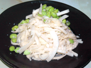 大根と枝豆で作るマヨサラダ