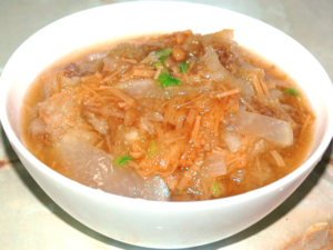 大根となめたけの簡単和え物