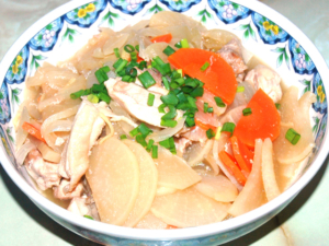 大根と鶏ももの甘辛生姜煮