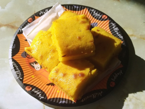 南瓜のホワイトチョコブラウニー