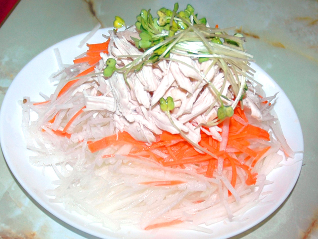 鶏胸肉と大根のバンバンジー風