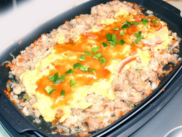 かに玉風あんかけチャーハン