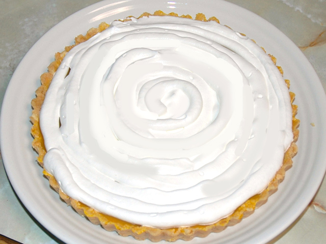 南瓜プリンの生クリームタルト