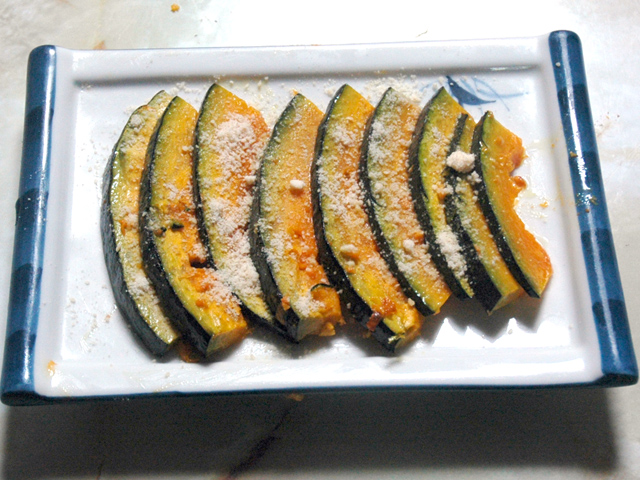 南瓜のバター焼きチーズ乗せ