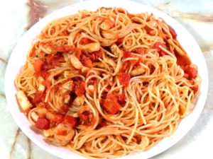 簡単ペスカトーレ風パスタ