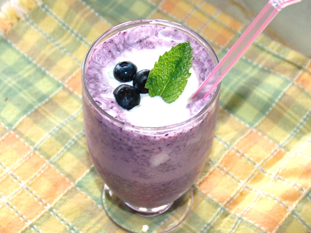 ブルーベリーフラペチーノ風