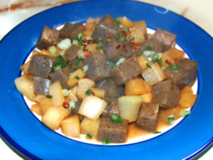 大根とこんにゃくの醤油炒め