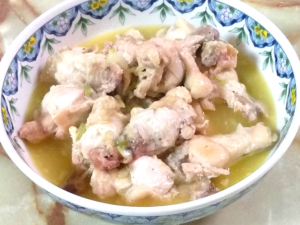 手羽元のネギ塩レモンあんかけ風