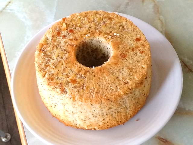 紅茶とオレンジピールのシフォン