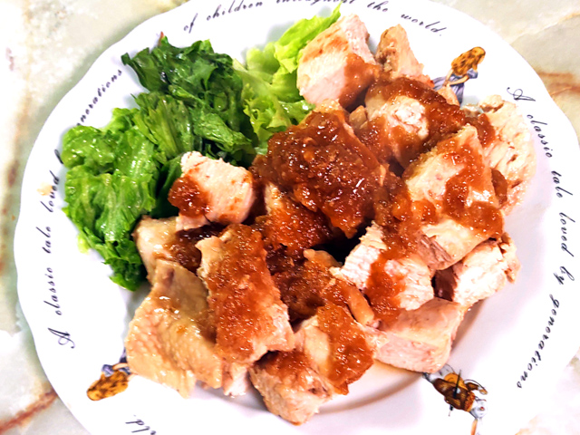 鶏むね肉の玉ねぎソース漬け焼き