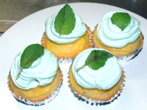 クリーム乗せ爽やかマフィン