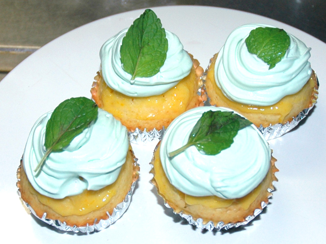 クリーム乗せ爽やかマフィン