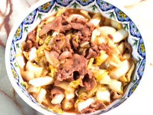 豚こまと白菜のオイスター炒め