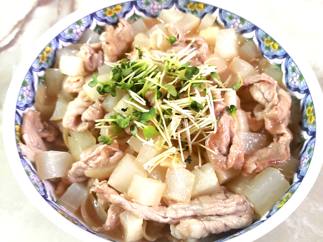 豚こまと大根のあんかけ風