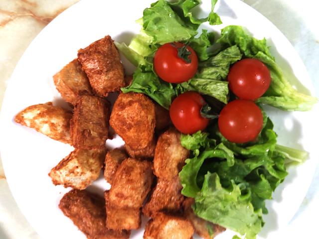 里芋のフライドポテト