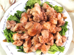 揚げない！塩にんにくの鶏の唐揚げ