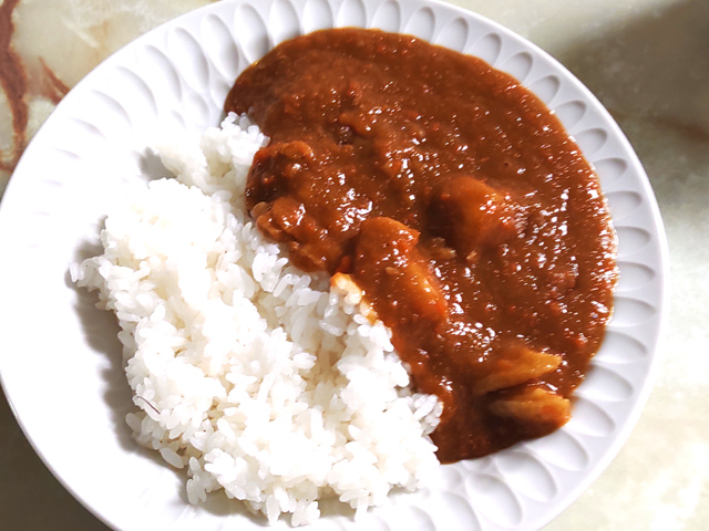 5分で作れる野菜とビーフのカレー