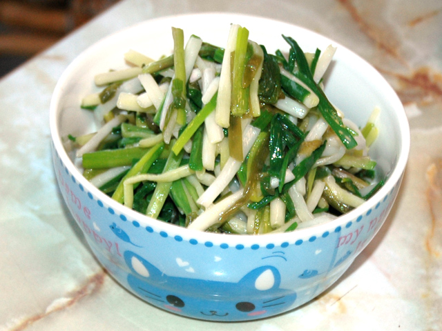 あさつきの酢味噌和え