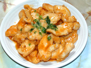 鶏胸肉の味噌マヨ焼き