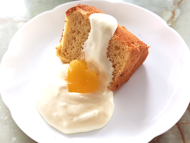 ミックスフルーツジュースで作るシフォン