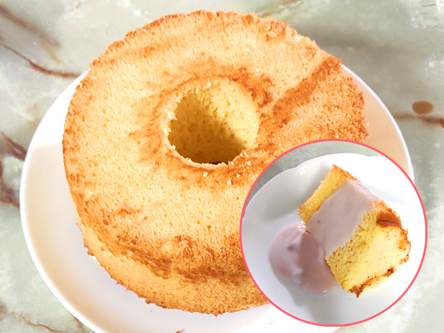 ヨーグルト入りのシフォンケーキ