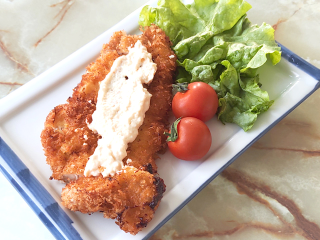 トンカツのわさマヨアレンジ