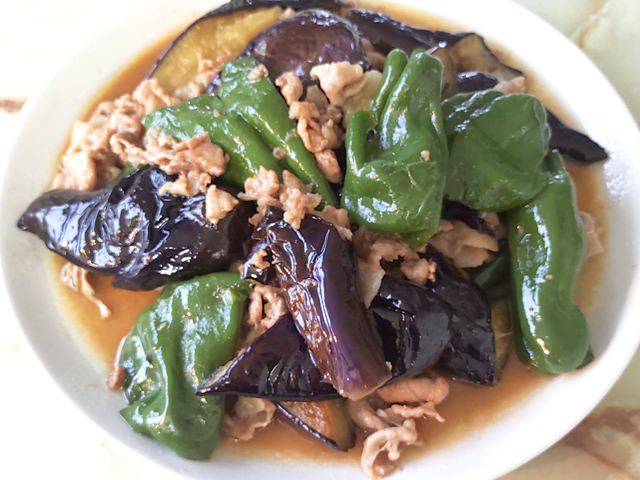 茄子とピーマン・豚こまのトロトロ煮