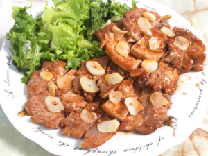 ガツンとガーリック！豚ロースのスタミナトンテキ