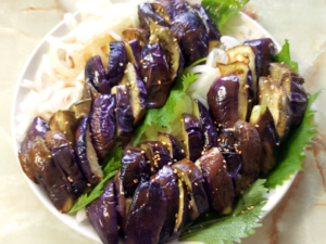 加茂なすと玉ねぎのたたき風