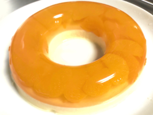 みかんとレアチーズのリング二層ゼリー