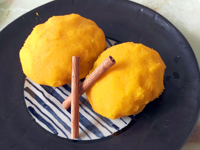 南瓜餡で作る簡単おはぎ