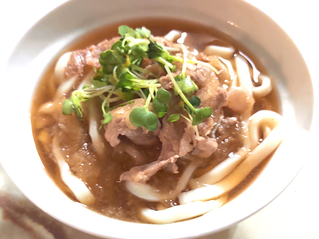 おろしと豚こまのさっぱりうどん