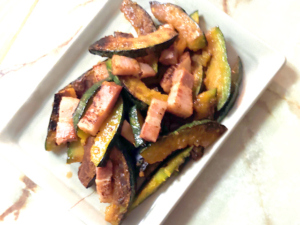 南瓜のガーリックドレッシング和え