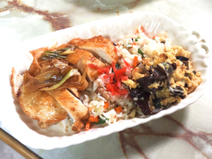 大阪王将の海苔弁を真似？鶏むねで作る海苔なしのり弁