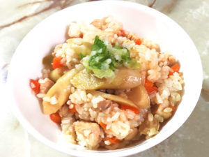 笹竹の水煮で！失敗しないタケノコの混ぜご飯