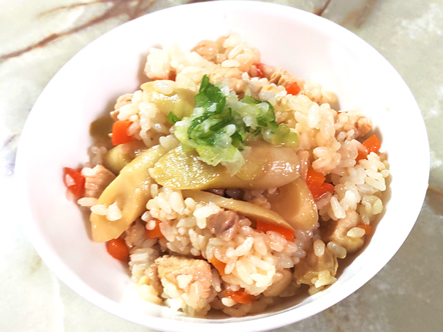 笹竹の水煮で！失敗しないタケノコの混ぜご飯