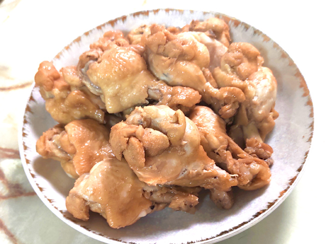 圧力鍋で味もシミシミ！手羽元の甘辛醤油煮