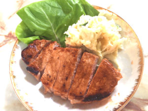 自家製の焼き肉たれで！漬け込み肉のポークソテー