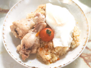 圧力鍋で！コロンビア風手羽元の炊き込みご飯