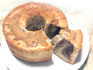 グルテンフリー！簡単なマーブルシフォンケーキ