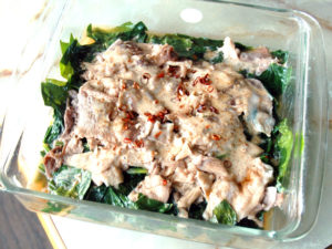 レンジでチン！もやしとホウレン草と豚肉の酒蒸し