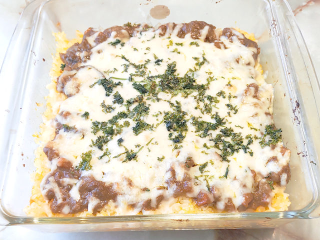 残り物のカレーでドリア