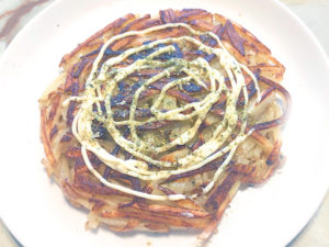 100均の響王で！麵つゆベースの和風ポテトガレット