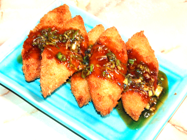 冷凍白身フライアレンジ！白身フライの南蛮ソースがけ