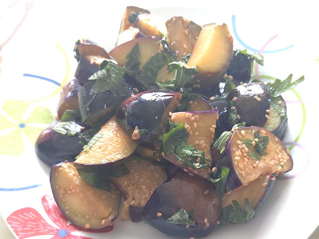 ナスと青じそだけ！ナスのさっぱり炒め煮