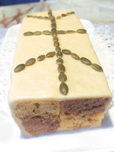 ベイクオフアレンジ！南瓜風味のバッテンバーグケーキ