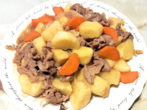 煮ないで作る！時短の豚こま入り肉じゃが