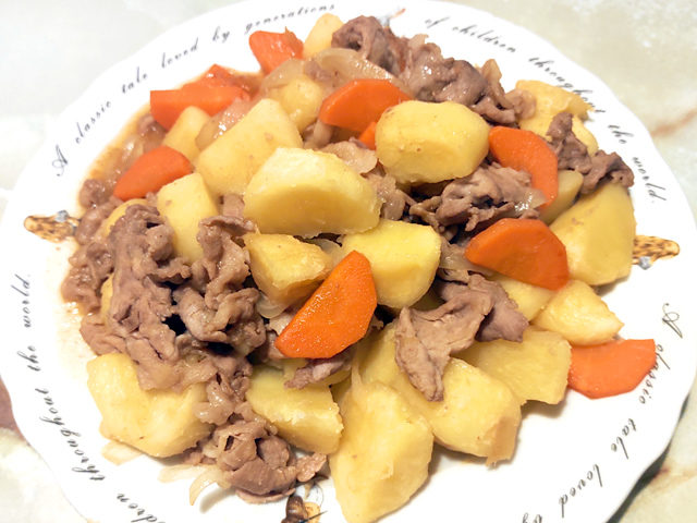 煮ないで作る！時短の豚こま入り肉じゃが