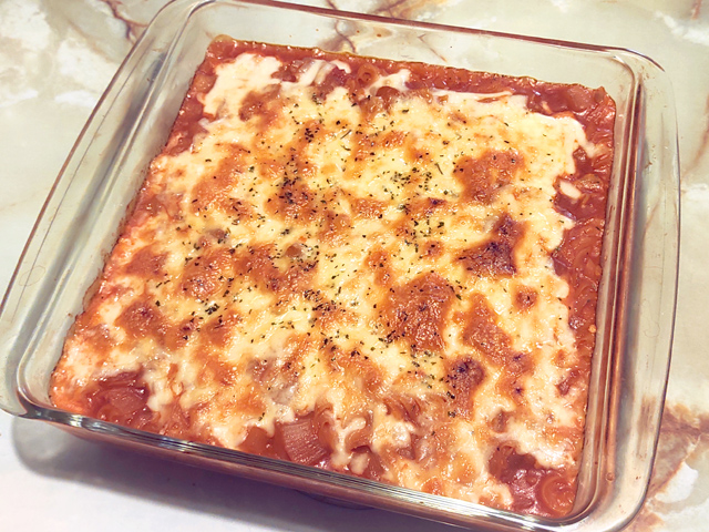 余りもの野菜で！ナスとトマトのラザニア風