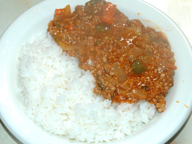 甘々と稲妻風ドライカレー♪野菜たっぷり